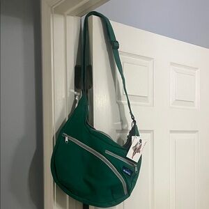 Kavu Green Crossbody Bag with Adjustable Strap